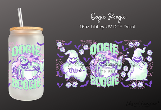 Oogie Boogie Wrap [UV DTF - 16oz Libbey Glass Can] | Ready to Apply | Physical Product | Transfer
