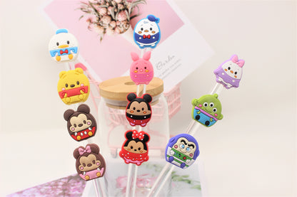 Round Characters Collection Straw toppers