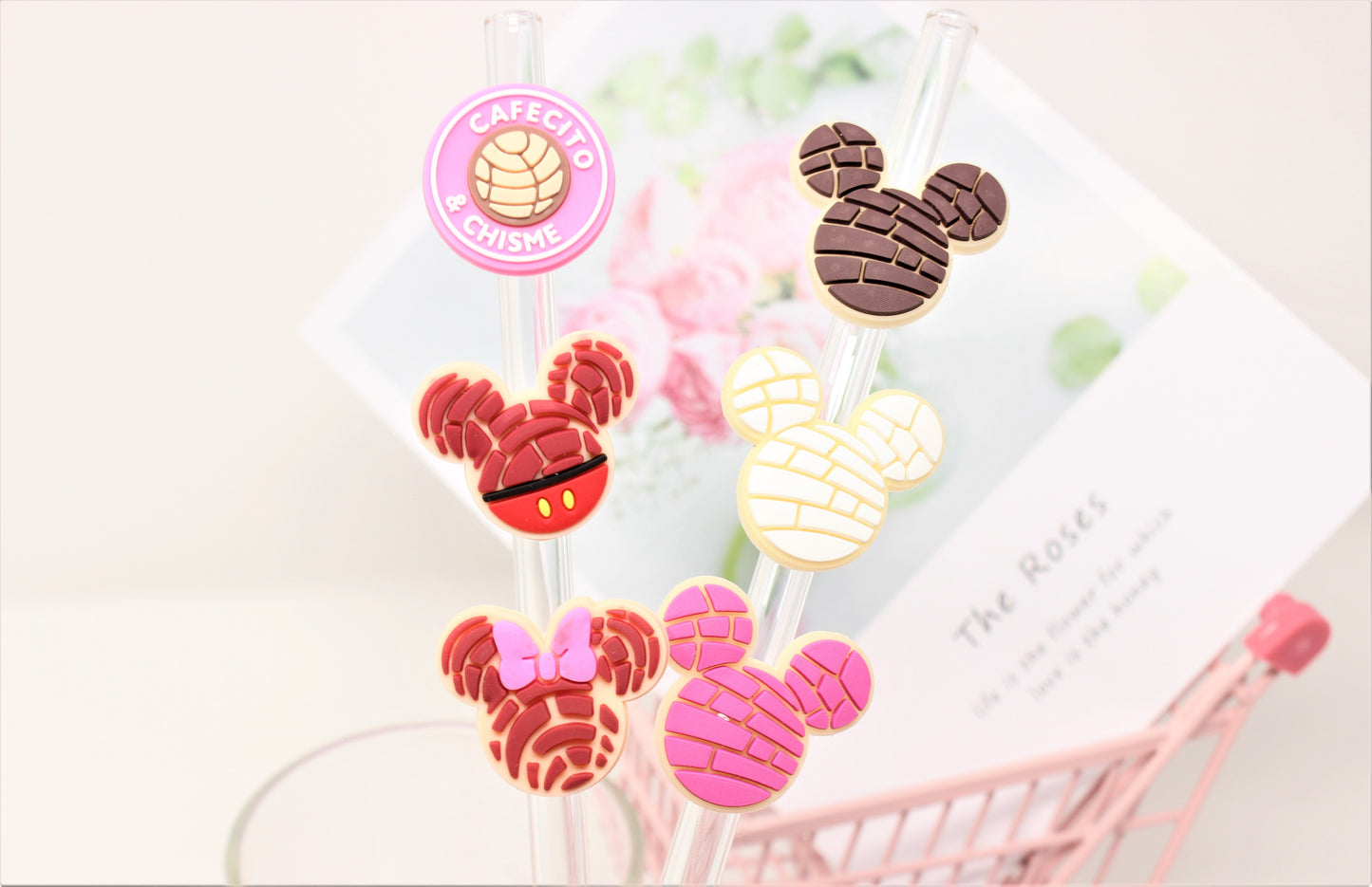 Pan Dulce Characters Collection Straw toppers