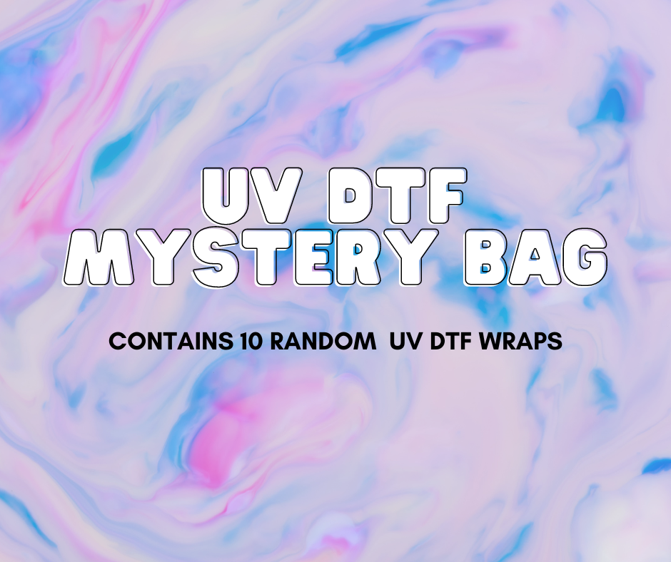 Mystery Bag - 10 OR 20 Uv Dtf Wraps [16oz Libbey Glass Can] | Ready to Apply | Physical Item