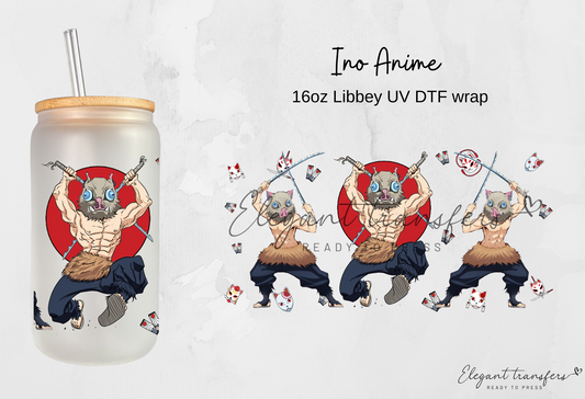 Ino Anime Wrap [Libbey Glass Can] | Ready to Apply | Physical Product | Transfer