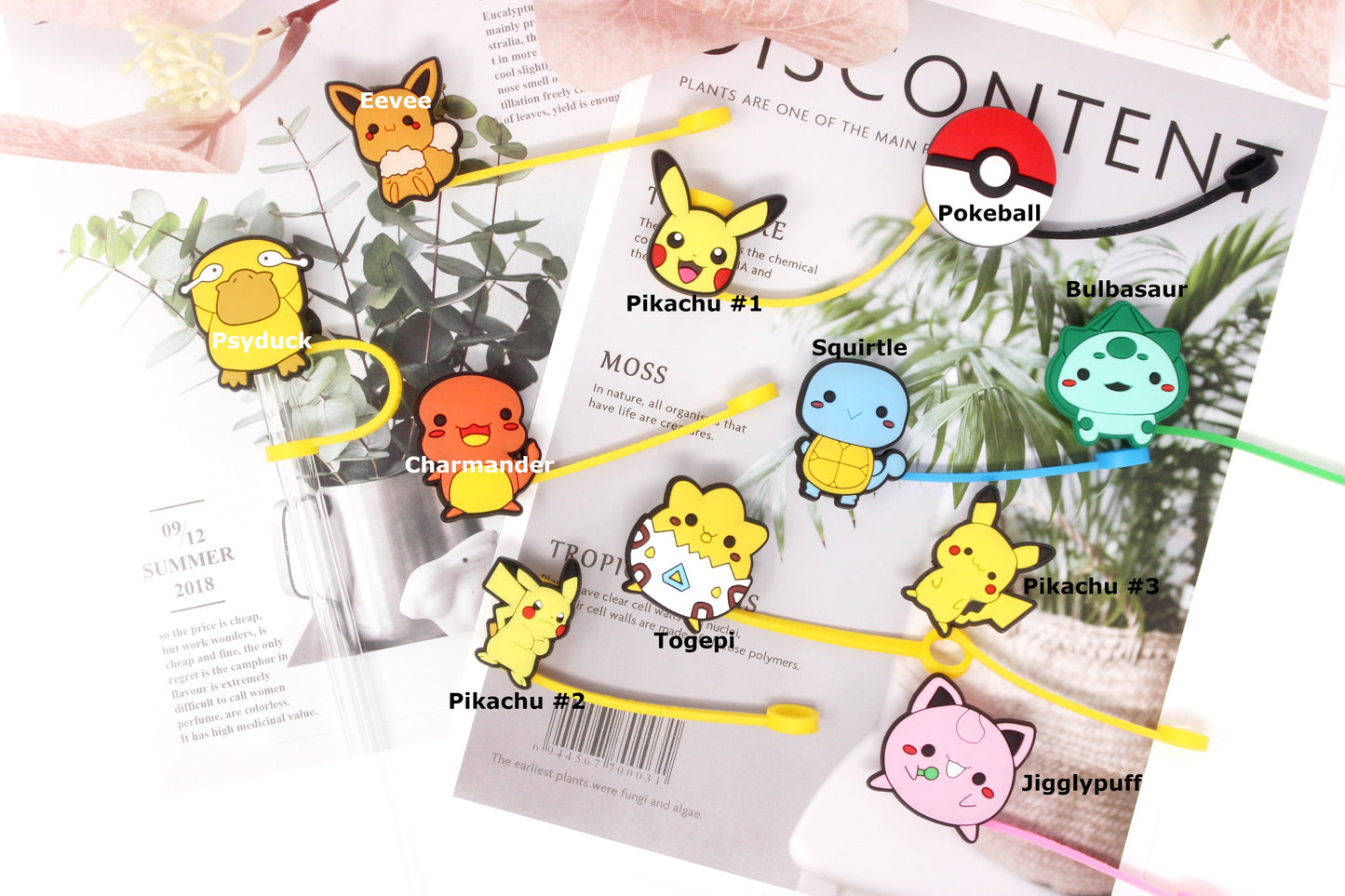 Pokemon Collection Straw Caps