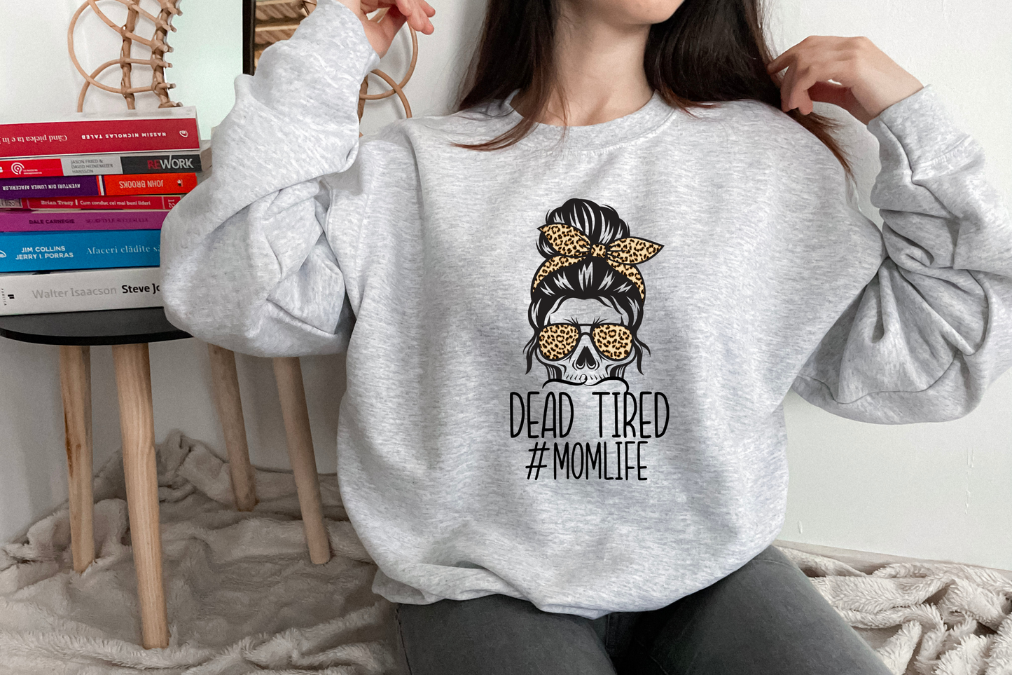 Dead Tired #momlife [DTF] | Ready to Apply | This is a Physical Product | Transfer |