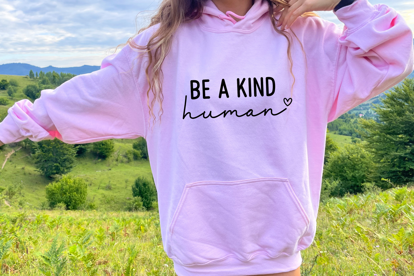 Be A Kind Human [Screen Print] | Ready to Apply | This is a Physical Product | Transfer |